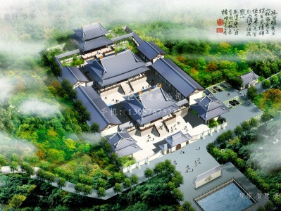 安庆依云寺建筑规划设计图