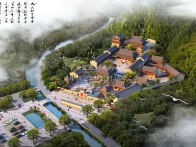 安庆资教寺总体建筑规划方案图